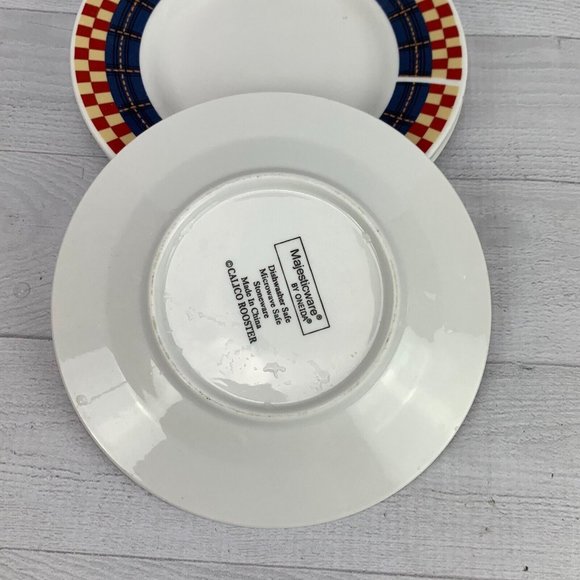 Oneida Dining Oneida Majesticware Calico Rooster Stoneware